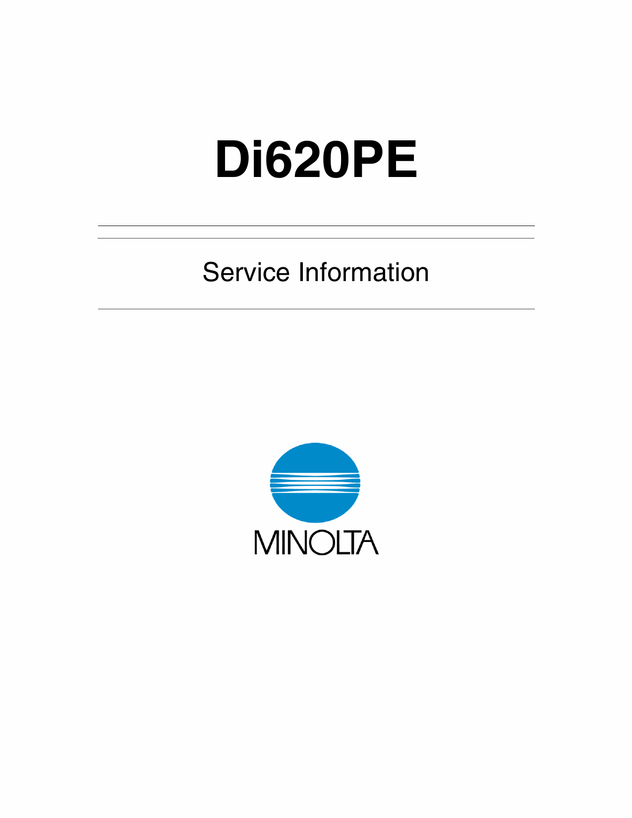 Konica-Minolta MINOLTA Di620PE Service Manual-1